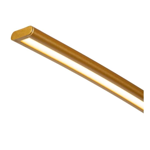 Lucide CURVE - Arc floor lamp - LED Dim. - 1x15W 2700K - Matt Gold / Brass - detail 1